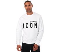 Dsquared2 Mens Icon Sweatshirt in White Cotton - Size X-Small