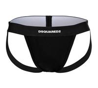 DSQUARED2 Men's Jockstrap, 2-Pack - Twin Pack Jockstrap, Cotton Stretch, L...