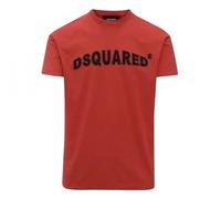 Dsquared2 Mens Logo Red T-shirt Cotton - Size X-Large