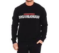 Dsquared2 Mens long-sleeved crew-neck sweatshirt S74GU0521-S25042 - Black - Size Medium
