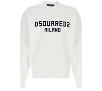 Dsquared2 Men's Milano Long Sleeve Crew Neck Sweater in White | Size: XL Dsquared2 White XL
