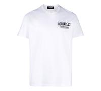 Dsquared2 Mens Mini Logo Ceresio 9 T-shirt in White Cotton - Size 2XL