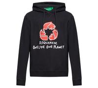 Dsquared2 Men's One Life one Planet Black Hoodie | Size: Medium Dsquared2 Black M