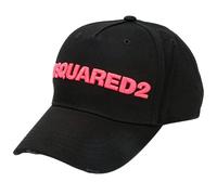 Dsquared2 Mens Pink Embroidered Logo Black Cap Cotton - One Size