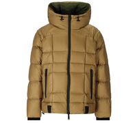 Dsquared2 Mens Printed Logo Walnut Brown Hooded Down Jacket - Size Large