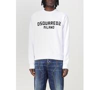Dsquared2 Mens Pullover Sweatshirt Logo - White Cotton - Size Medium