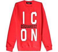 Dsquared2 Mens Red Icon Logo Sweater Cotton - Size Small