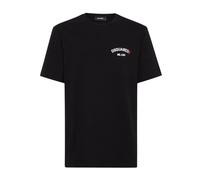Dsquared2 Mens Regular Fit Rubber Logo Black T-shirt Cotton - Size X-Small