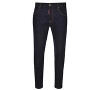 Dsquared2 Mens Skater Jean Italian Address Logo Navy Blue Wash Jeans Cotton - Size 30W/30L