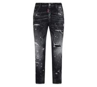Dsquared2 Mens Skater Jean Paint Splatter Black Wash Jeans Cotton - Size 34W/30L