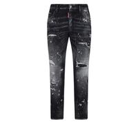Dsquared2 Men's Skater Jean Paint Splatter Black Wash Jeans in Dark Grey | Size: W34 L30 Dsquared2 Dark Grey W34 L30