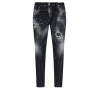 Skater Jean Paint Splatter Faded Black Wash Jeans Dsquared2 Black 34S