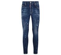 Dsquared2 Mens Super Twinky Jean Splatter Design Blue Jeans Cotton - Size 28W/30L