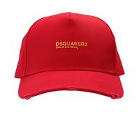 Dsquared2 Men's Sweat & Tears Logo Red Cap Dsquared2 Red One Size