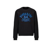 Dsquared2 Mens Sweatshirt Cool Fit Crewneck - Black Cotton - Size X-Large