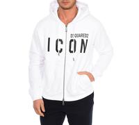 Dsquared2 Mens zip-up hoodie S79HG0002-S25042 - White - Size Small