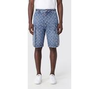 DSQUARED2 Monogram Jacquard Denim Cargo Shorts - Size: 46 - male