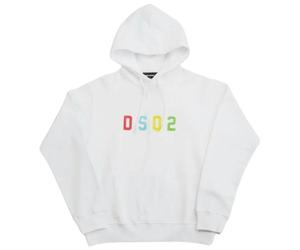 Dsquared2 Multicoloured Dsq2 Logo Hoodie - White - XXL
