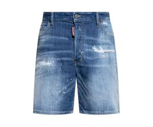 Dsquared2 Navy Blue Marine Faded Denim Shorts - W42
