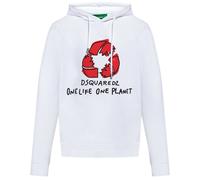 Dsquared2 One Life one Planet White Hoodie