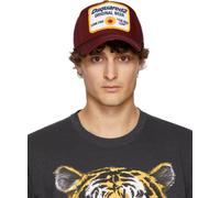 Dsquared2 ORIGINAL BEER OKTOBERFEST Bordeaux Canvas Baseball Cap Logo