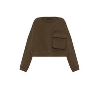 DSQUARED2 pocket-detail cropped sweatshirt - Green XS-M