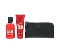 Dsquared2 Red Wood 3 Piece Gift Set: Eau de Toilette 100ml - Shower Gel 100ml - Wallet