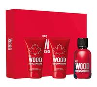 DSquared² Red Wood Gift Set 50ml EDT + 50ml Body Lotion + 50ml Shower Gel
