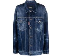DSQUARED2 rhinestone-embellished oversize denim jacket - Blue 34-36