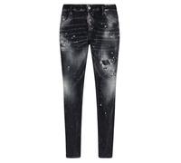 Dsquared2 Skater Jean Paint Splatter Faded Black Wash Jeans