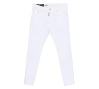 DSQUARED2 Skater rivet cotton skinny jeans - White 44-46-48-50-52-54-56