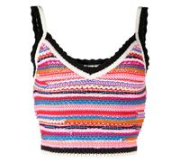 DSQUARED2 striped crochet-knit vest - Pink S-M
