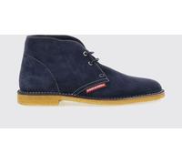 DSQUARED2 Suede Calfskin Desert Boots with Round Toe and Rubber Sole - Size: 41 - male