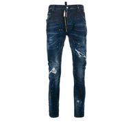 Dsquared2 Tidy Biker Jean Dark Blue Denim Pants - W42 - W42