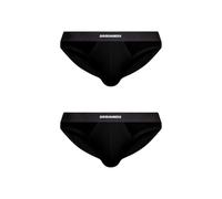 DSQUARED2 Twin Pack Brief DCX200070 (IT, Text, S, Regular, Regular, 001- Black)