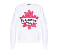 DSquared2 Unisex Adult 64 Maple Leaf Sweatshirt - White - S - White