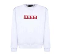 DSquared2 Unisex Adult Block Logo Sweatshirt - White - M - White - 100% Cotton