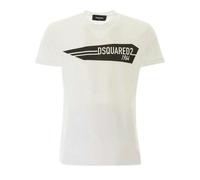DSquared2 Unisex Adult Logo T-Shirt - White - M - White - 100% Cotton