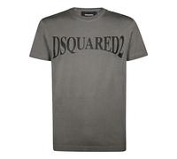 DSquared2 Unisex Adult Panoramic Logo Cool Fit T-Shirt - Grey - Grey - M - 100% Cotton