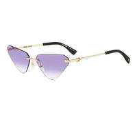 Dsquared2 Woman D2 0108/S S9E/DG Sunglasses Metal Gold Violet Cat Eye Normal Shaded