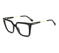 Dsquared2 Woman D2 0136 807 Optical frames Acetate Black Squared