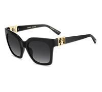 Dsquared2 Woman Dsquared2 D2 0207/S 807/9O Sunglasses Acetate Black Grey Cat Eye Normal Nuanced