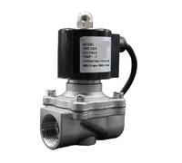 DSQUOBLLM 1PCS AC380 AC24V Solenoid Valve G1/2" 3/4" 1" 2" Normally Closed AC and DC Waterproof IP68 Water(Ac24v-viton,1.5 Inch)