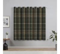 DSRDRFG Green Checkered Tartan Curtains with Eyelets 47x67in/120x170cmWxH Buffalo Plaid Check Blackout Curtains for Bedroom Living Room, Farmhouse Thermal Window Drapes Home Decor, 2 Panels