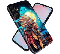 DSRGRGFDJ TPU+PC Phone Case for Samsung Galaxy S26 5G, 2-in-1 Dual Layer Protective Case with Soft TPU Inner & Hard PC Shell,Native American Indian Chiefs