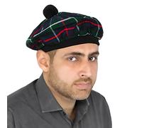 DSS KILTS Scottish Tam O' Shanter Acrylic Tartan Wool Tammy Hat-Kilt Accessory for Men, Mackenzie Tartan, One Size