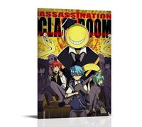 DSSCXYZM Assassination Classroom Classic Anime Action Anime Canvas Poster Wall Art Decorative Painting Bedroom Painting Posters 24x36inch(60x90cm) Frame-style