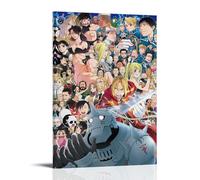 DSSCXYZM Fullmetal Alchemist Classic Anime Action Anime Canvas Poster Wall Art Decorative Painting Bedroom Painting Posters 20x30inch(50x75cm) Frame-style