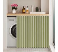 DSSHENGDS Customized multi-functional slide curtain, suitable for doorless cabinets, washing machines and wardrobes-Green- W70cmxH90cm