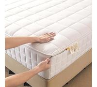 DSSHENGDS Zipped Mattress Protector,dust-proof Mattress Cover，Soft Washable Breathable Full Encasement Cover，Customizable Premium Protector-White- 120x190+30cm